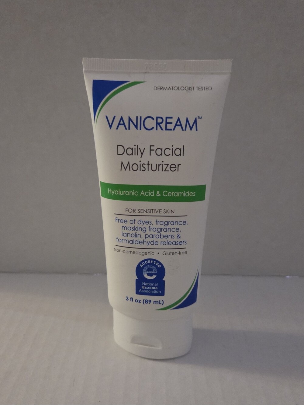 VaniCream Daily Facial Moisturizer w/ Hyaluronic Acid And Ceramides New